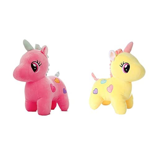 Unicorn Plush Soft Toy Cute Kids Soft Toys Baby Boys/Girls (25 cm, Pink)