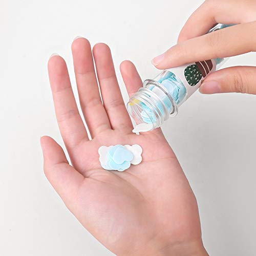 6 Pcs Paper Soap | Disposable Mini Soap Paper | Scented Soap Bath Flakes | Portable Flower Tube Petals | Tube Shape Bottle Paper Soap For Travelling (set of 6)