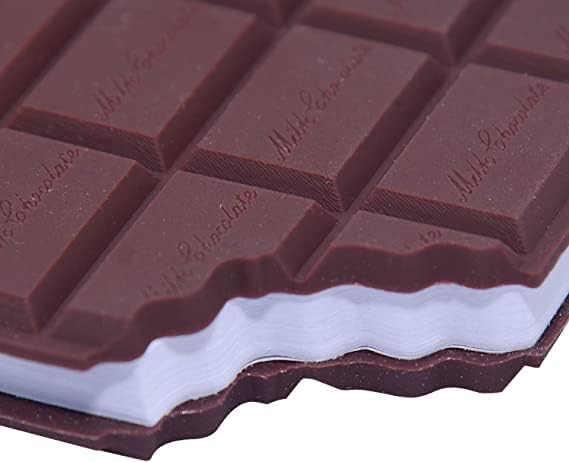 Chocolate Fragrance Diary Scented Chocolate Notebook Small Memo in Eaten Chocolate Shape and Fragrance Personal Diary Pocket Diary (Brown)