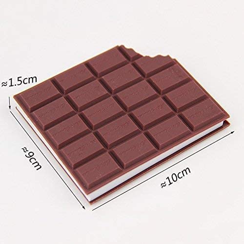 Chocolate Fragrance Diary Scented Chocolate Notebook Small Memo in Eaten Chocolate Shape and Fragrance Personal Diary Pocket Diary (Brown)