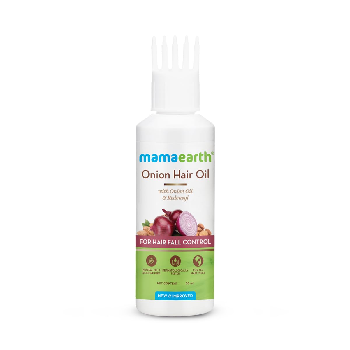 Mamaearth Onion Hair Oil with Onion & Redensyl for Hair Fall Control - 200 ml