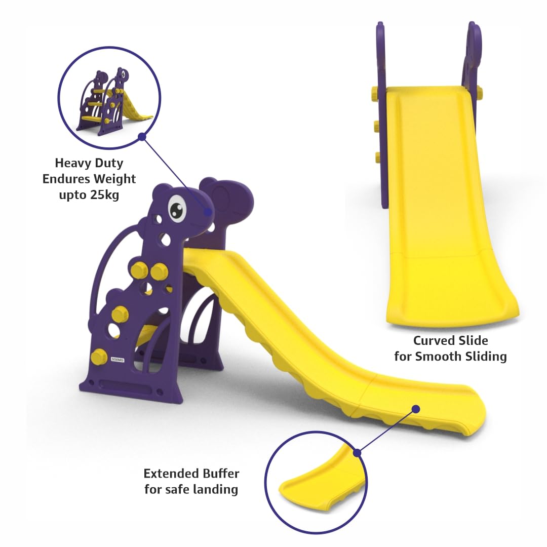 Super Slide with Basketball for Indoor & Outdoor Use | Safe & Fun | Ideal for Boys & Girls | Toy for Kids | Easy Assembly