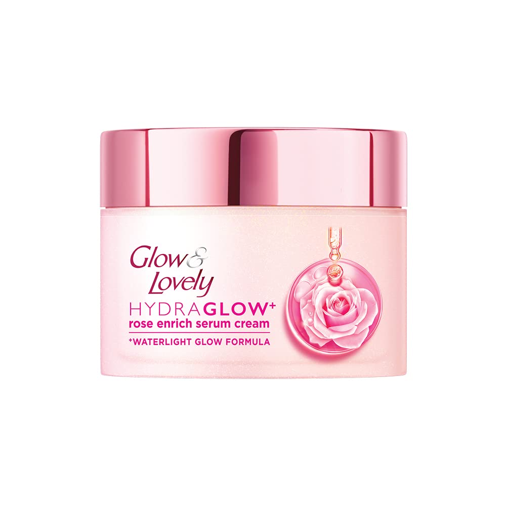 Glow & Lovely HydraGlow Rose Enrich Serum Cream 50g Pack of 2
