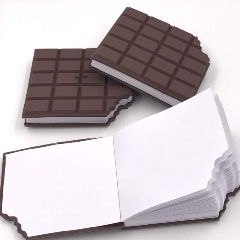 Chocolate Fragrance Diary Scented Chocolate Notebook Small Memo in Eaten Chocolate Shape and Fragrance Personal Diary Pocket Diary (Brown)