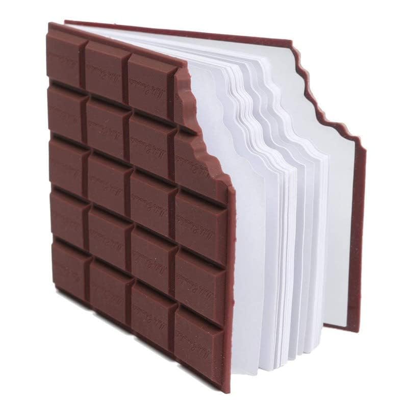 Chocolate Fragrance Diary Scented Chocolate Notebook Small Memo in Eaten Chocolate Shape and Fragrance Personal Diary Pocket Diary (Brown)