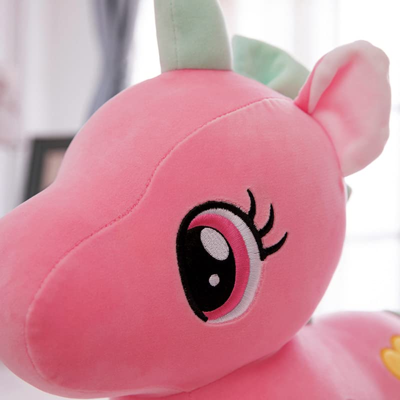 Unicorn Plush Soft Toy Cute Kids Soft Toys Baby Boys/Girls (25 cm, Pink)