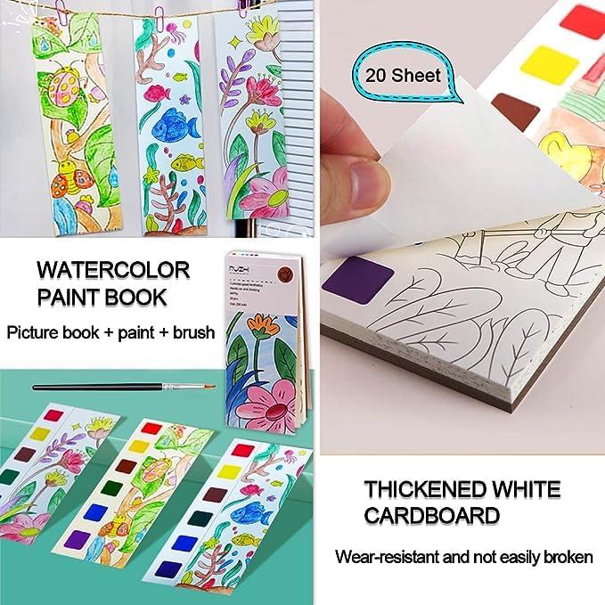 Kids Coloring Doodle Drawing Magic Water Book (pack of 2)