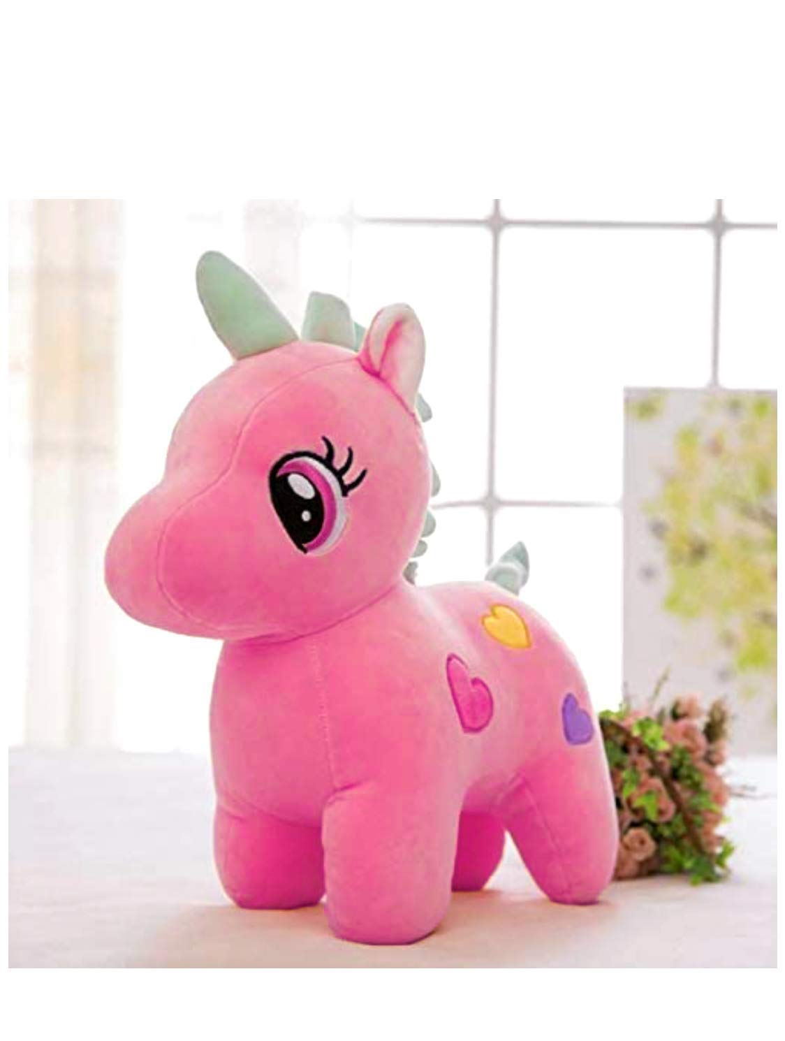 Unicorn Plush Soft Toy Cute Kids Soft Toys Baby Boys/Girls (25 cm, Pink)
