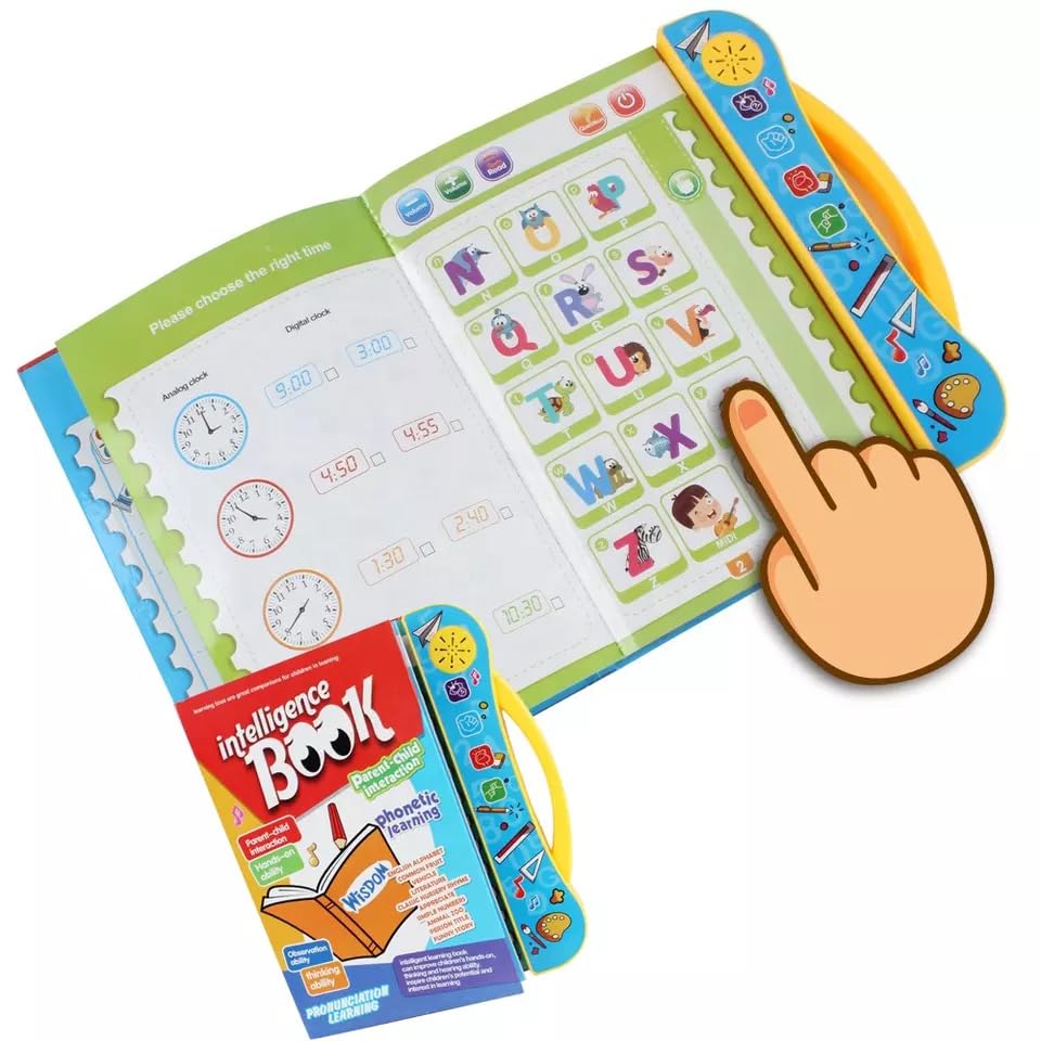 Intelligence Book | Interactive Book -Musical English Educational Phonetic Learning Book for 3 + Year Kids | Toddlers | Educational