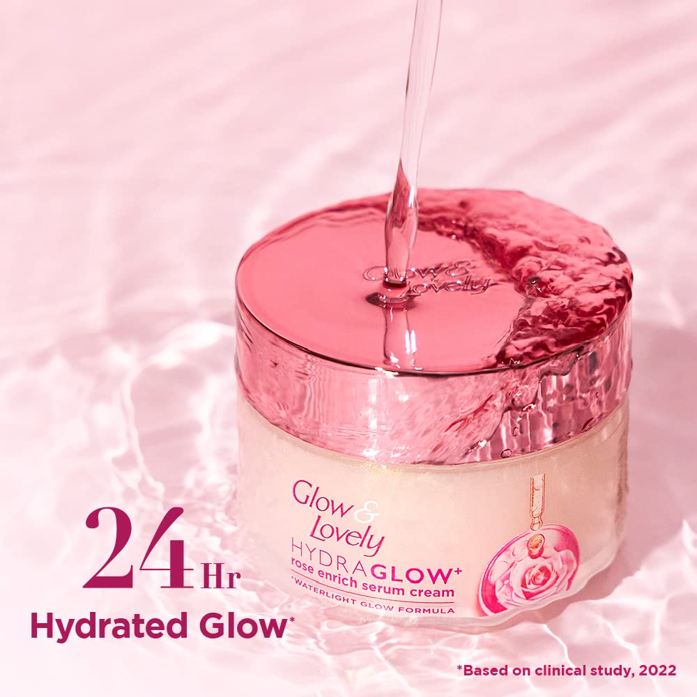 Glow & Lovely HydraGlow Rose Enrich Serum Cream 50g Pack of 2