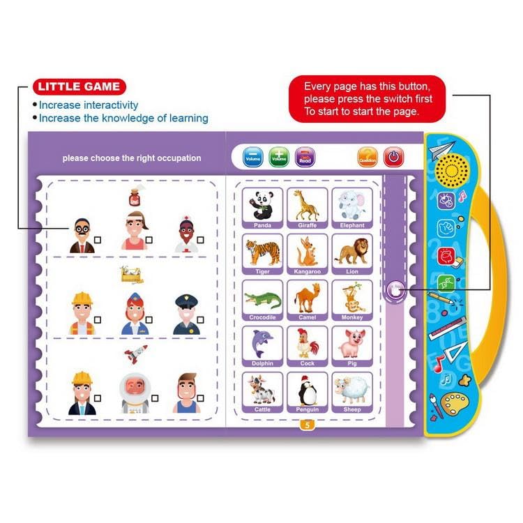 Intelligence Book | Interactive Book -Musical English Educational Phonetic Learning Book for 3 + Year Kids | Toddlers | Educational