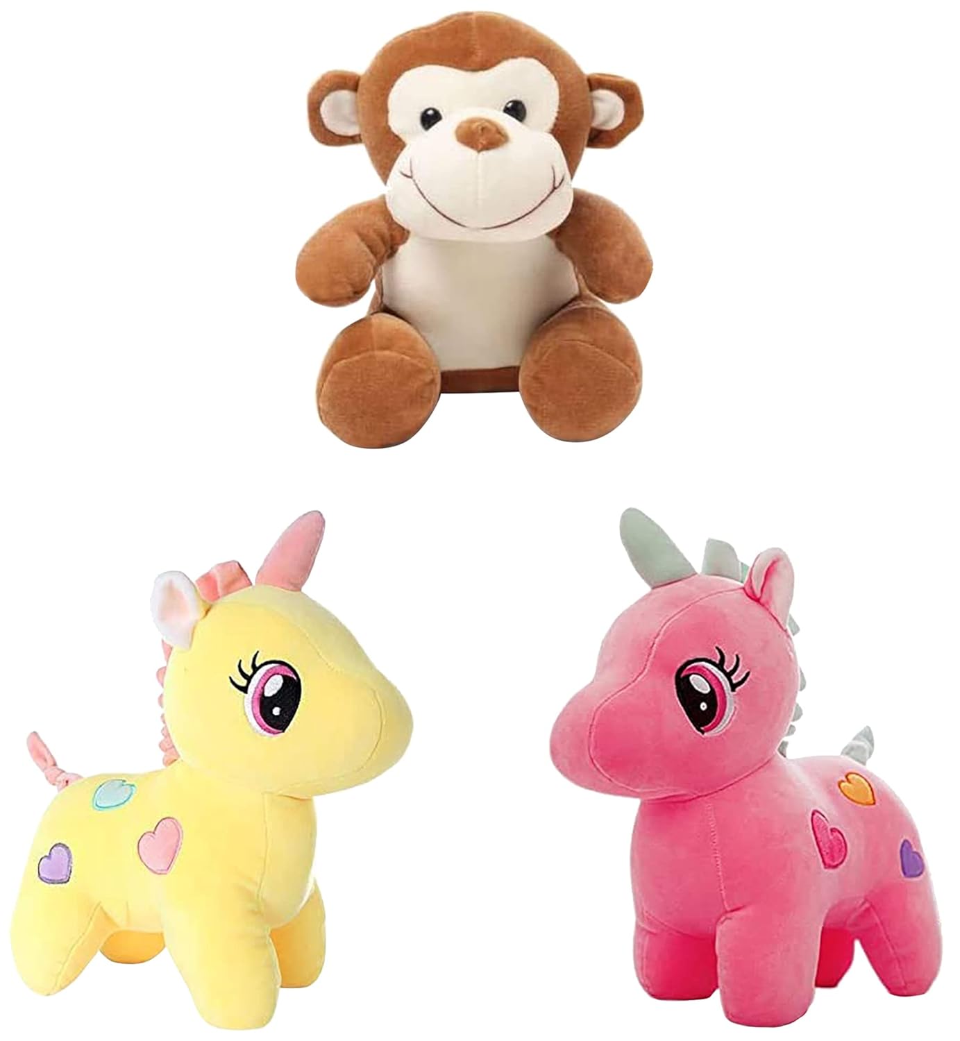 Unicorn Plush Soft Toy Cute Kids Soft Toys Baby Boys/Girls (25 cm, Pink)