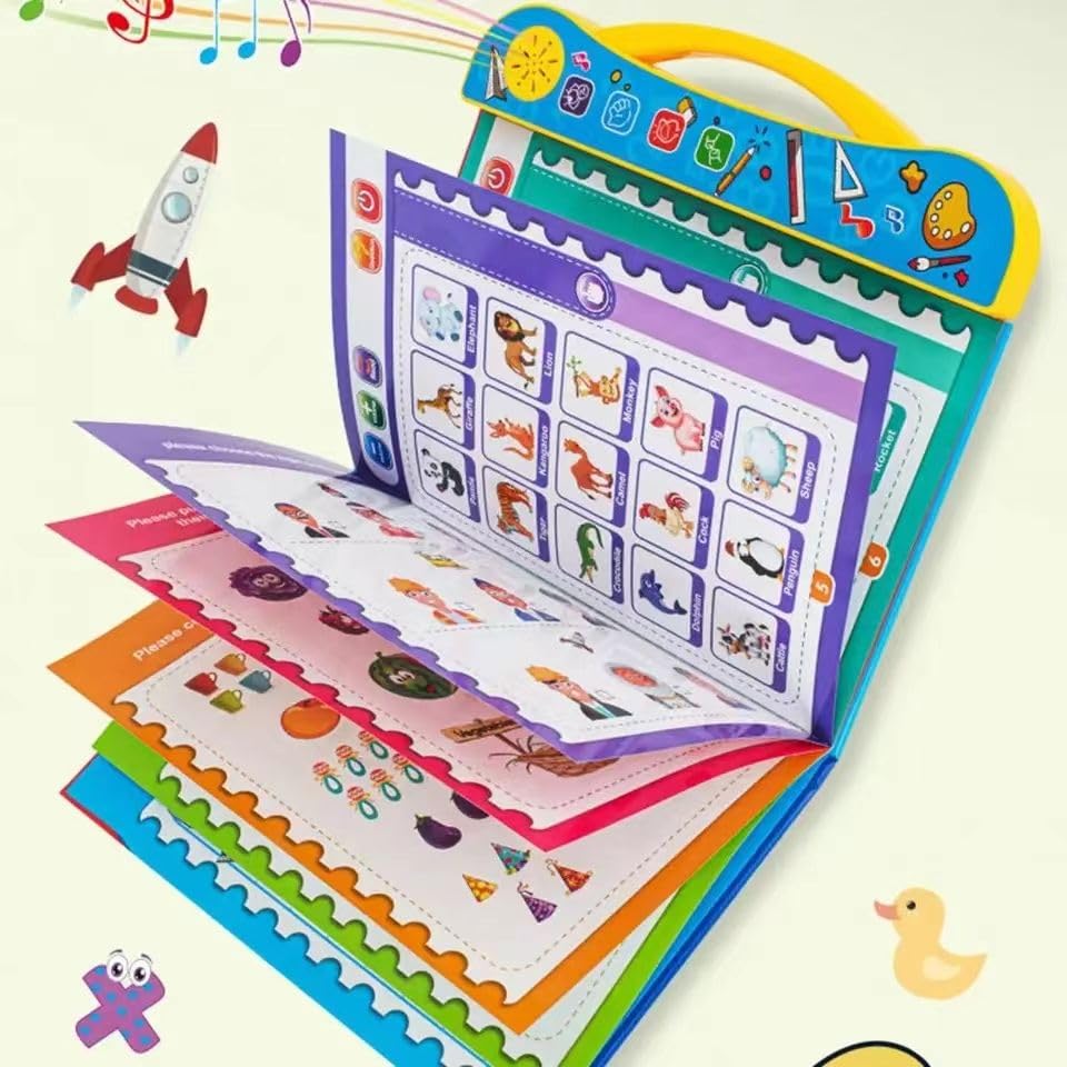 Intelligence Book | Interactive Book -Musical English Educational Phonetic Learning Book for 3 + Year Kids | Toddlers | Educational