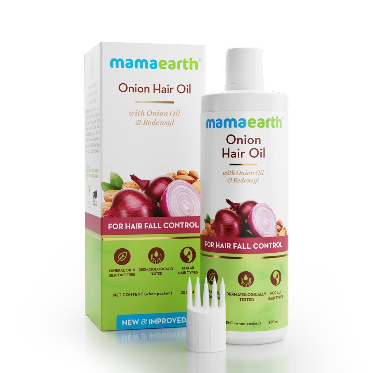 Mamaearth Onion Hair Oil with Onion & Redensyl for Hair Fall Control - 200 ml
