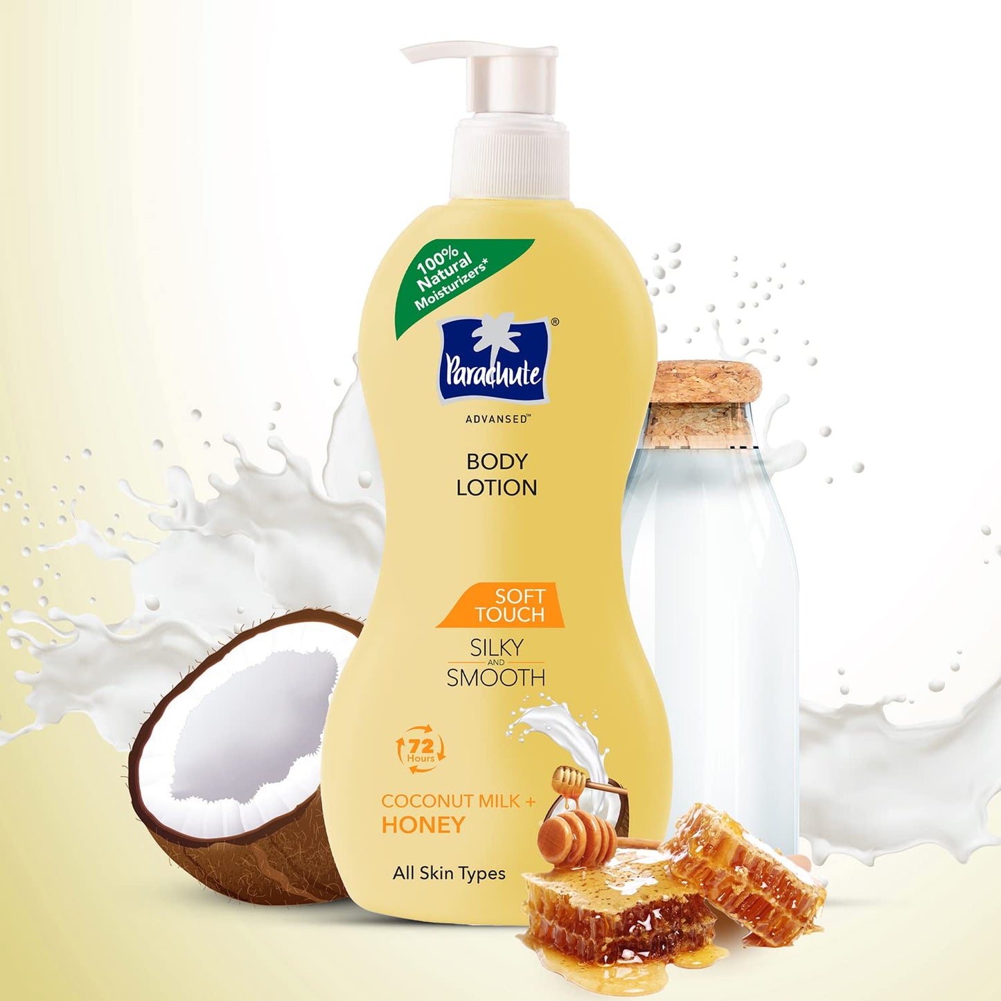 Parachute Advansed Soft Touch Body Lotion for Women & Men, All Skin types, 400ml |72h Moisturisation & Parachute Advansed Cocoa Repair Body Lotion, Intense Moisture, 400ml