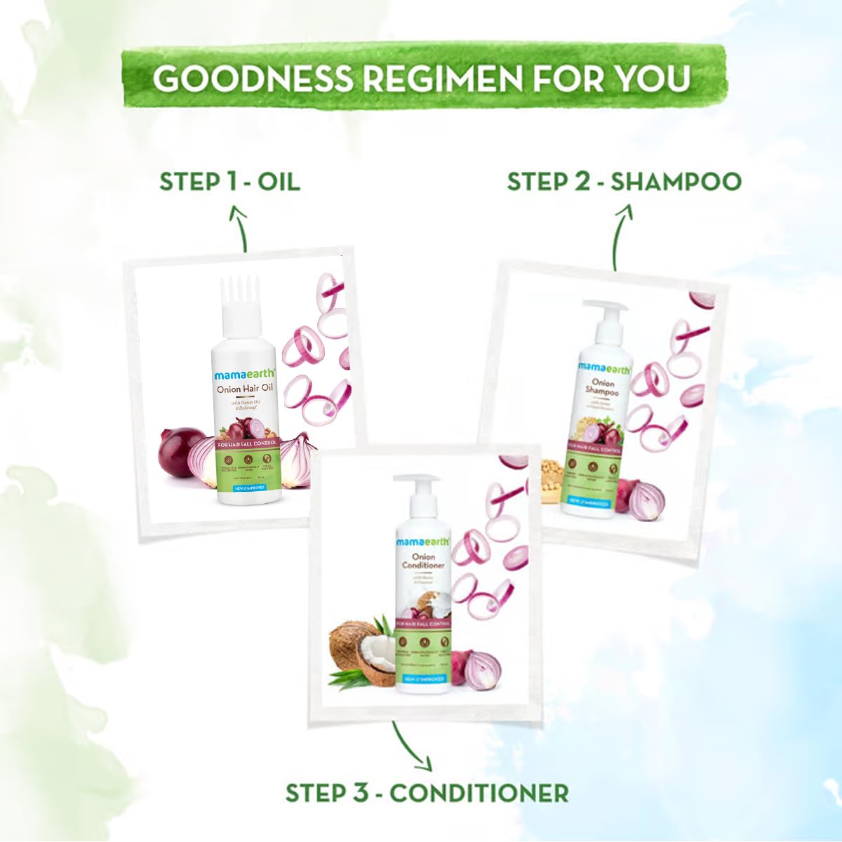 Mamaearth Onion Hair Oil with Onion & Redensyl for Hair Fall Control - 200 ml