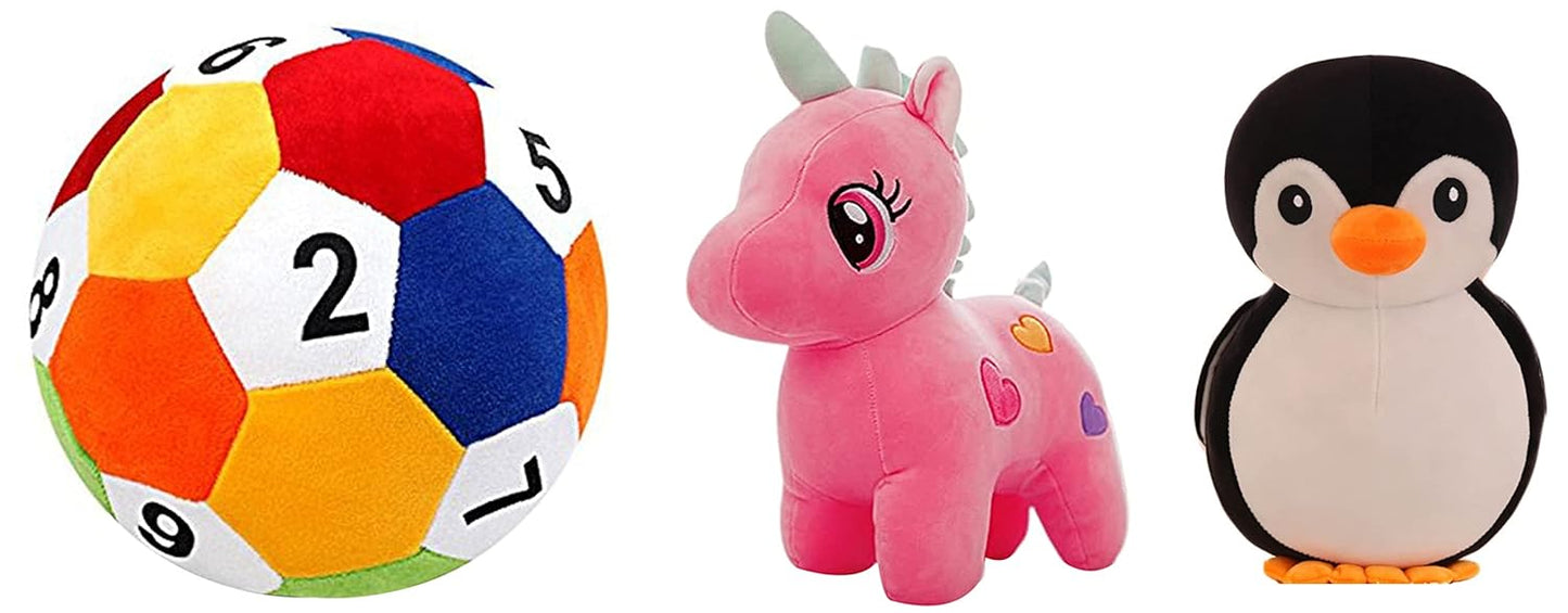 Unicorn Plush Soft Toy Cute Kids Soft Toys Baby Boys/Girls (25 cm, Pink)