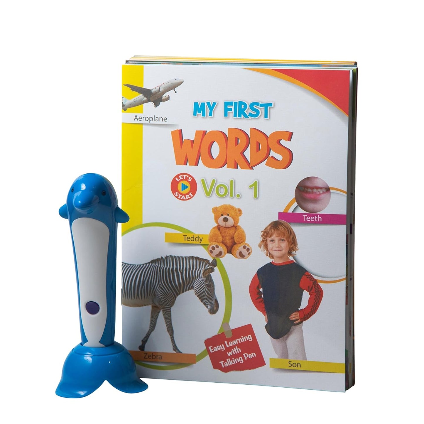 Talking Teacher with Magic Pen - Picture Books Box set for Early Learning (Set of 15 Books + 2 Cards) : Alphabet, Numbers, Animals, Fruits, Birds, Shapes & Colours, Parts of the Body, Foreign Languages, General Knowledge & More!