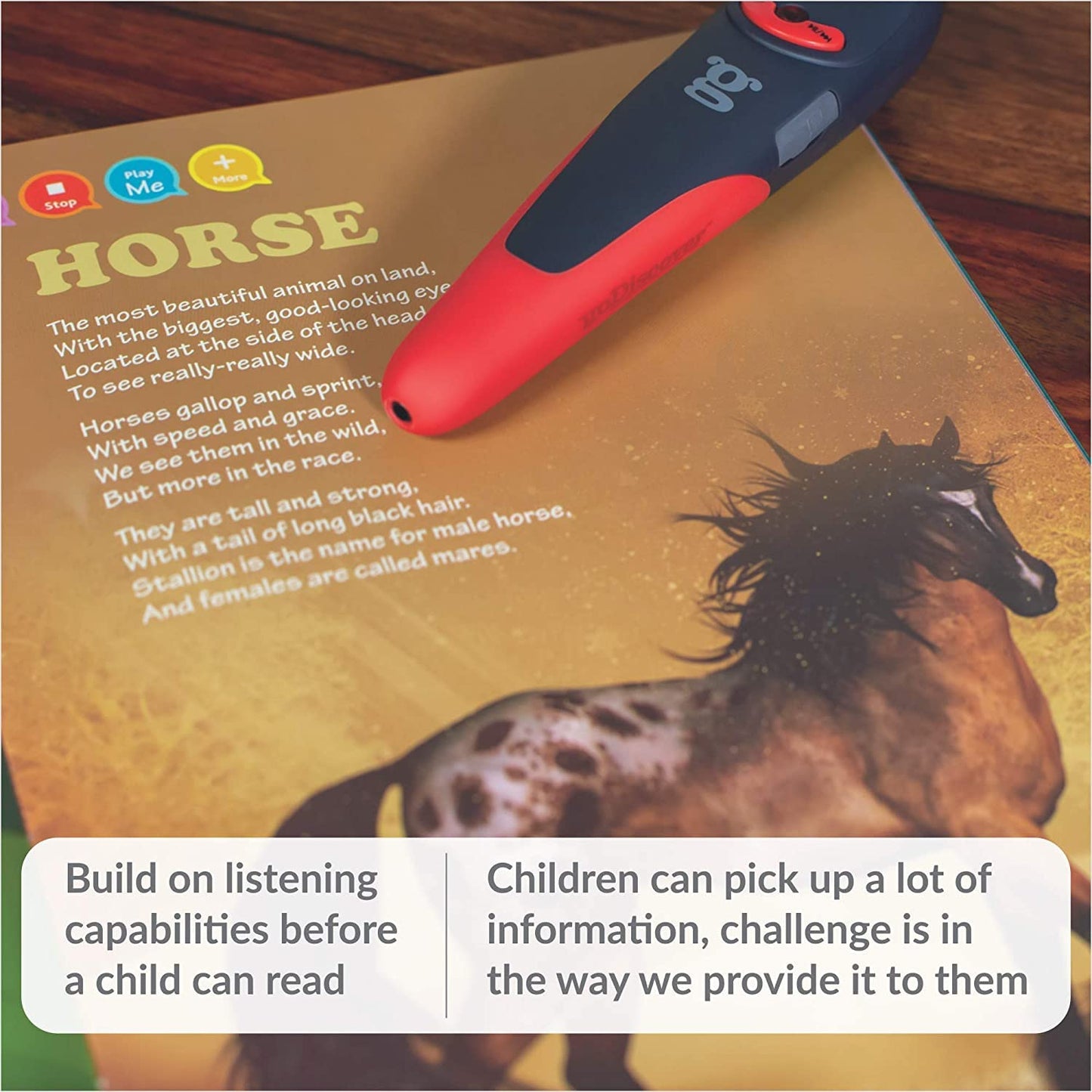 Interactive Early Learning Smart Book, Talking Pen for Kids, 9 Books (Alphabets, Colors, Animals/Birds, First 100 Words, Counting, Hindi, Rhymes, Vegetables/Fruits)