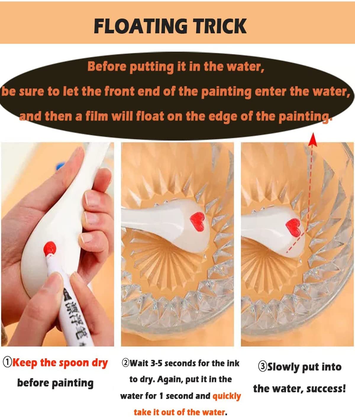 8 pcs Magical Water Pen, Magical Floating Ink Pen, Erasing Whiteboard Marker, A Watercolor Pen That Can Float in The Water, Painting Pens Kit Set for Kids