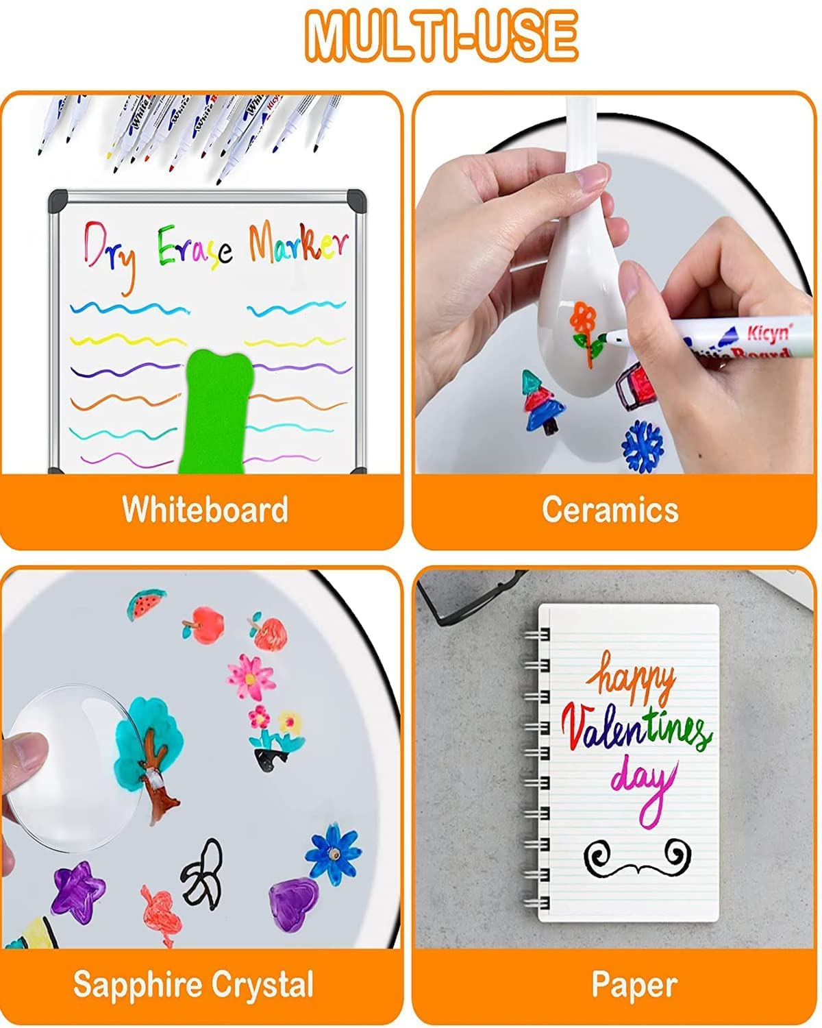 8 pcs Magical Water Pen, Magical Floating Ink Pen, Erasing Whiteboard Marker, A Watercolor Pen That Can Float in The Water, Painting Pens Kit Set for Kids