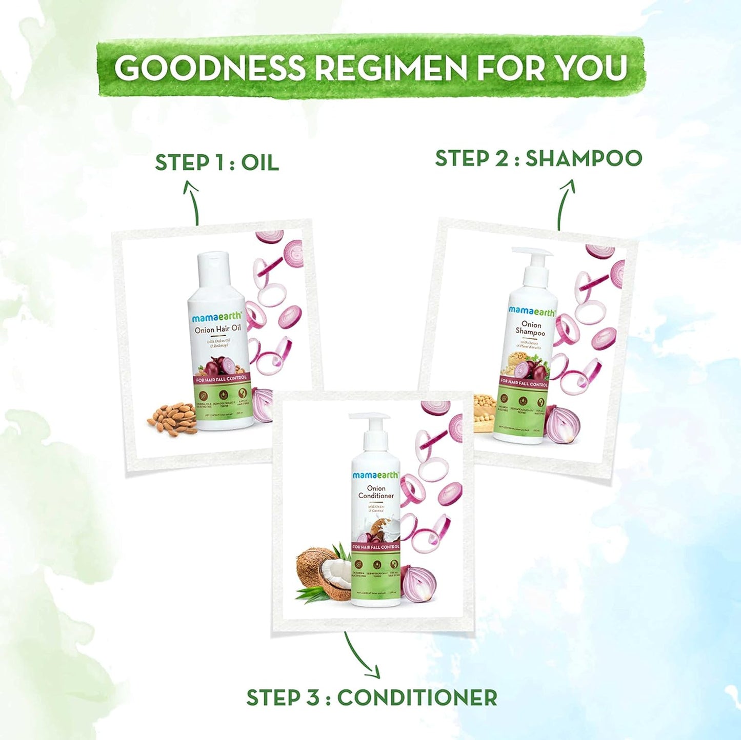 Mamaearth Onion Hair Oil with Onion & Redensyl for Hair Fall Control - 200 ml