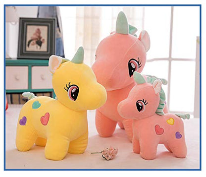 Unicorn Plush Soft Toy Cute Kids Soft Toys  Baby Boys/Girls (25 cm, Pink)