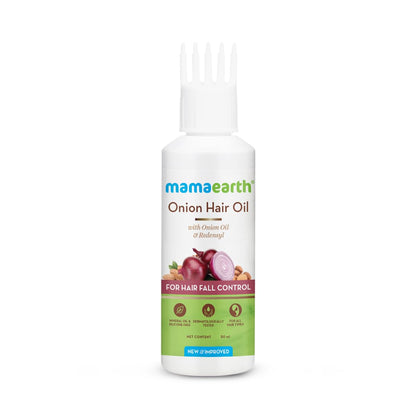 Mamaearth Onion Hair Oil with Onion & Redensyl for Hair Fall Control - 200 ml