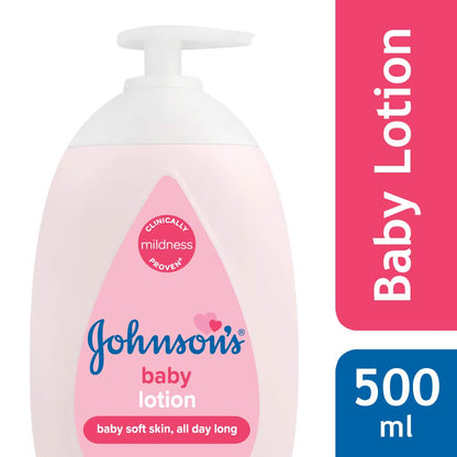 Johnson's Baby Lotion for New Born, 500ml & Johnson's Baby No More Tears Baby Shampoo 500ml