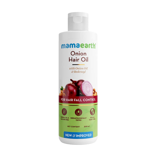 Mamaearth Onion Hair Oil with Onion & Redensyl for Hair Fall Control - 200 ml