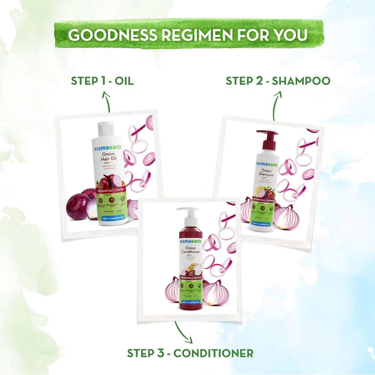 Mamaearth Onion Hair Oil with Onion & Redensyl for Hair Fall Control - 200 ml