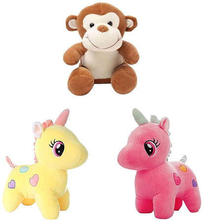 Unicorn Plush Soft Toy Cute Kids Soft Toys  Baby Boys/Girls (25 cm, Pink)
