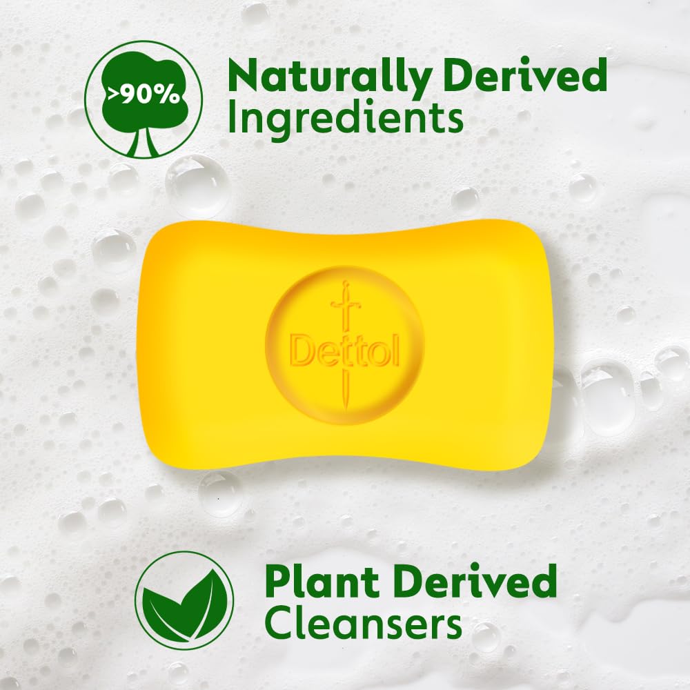 Dettol Lime Cool Bathing Soap Bar with 2x Menthol (600g)- Pack of 8