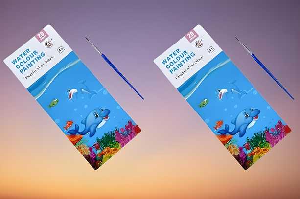 Kids Coloring Doodle Drawing Magic Water Book (pack of 2)