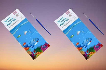 Kids Coloring Doodle Drawing Magic Water Book (pack of 2)