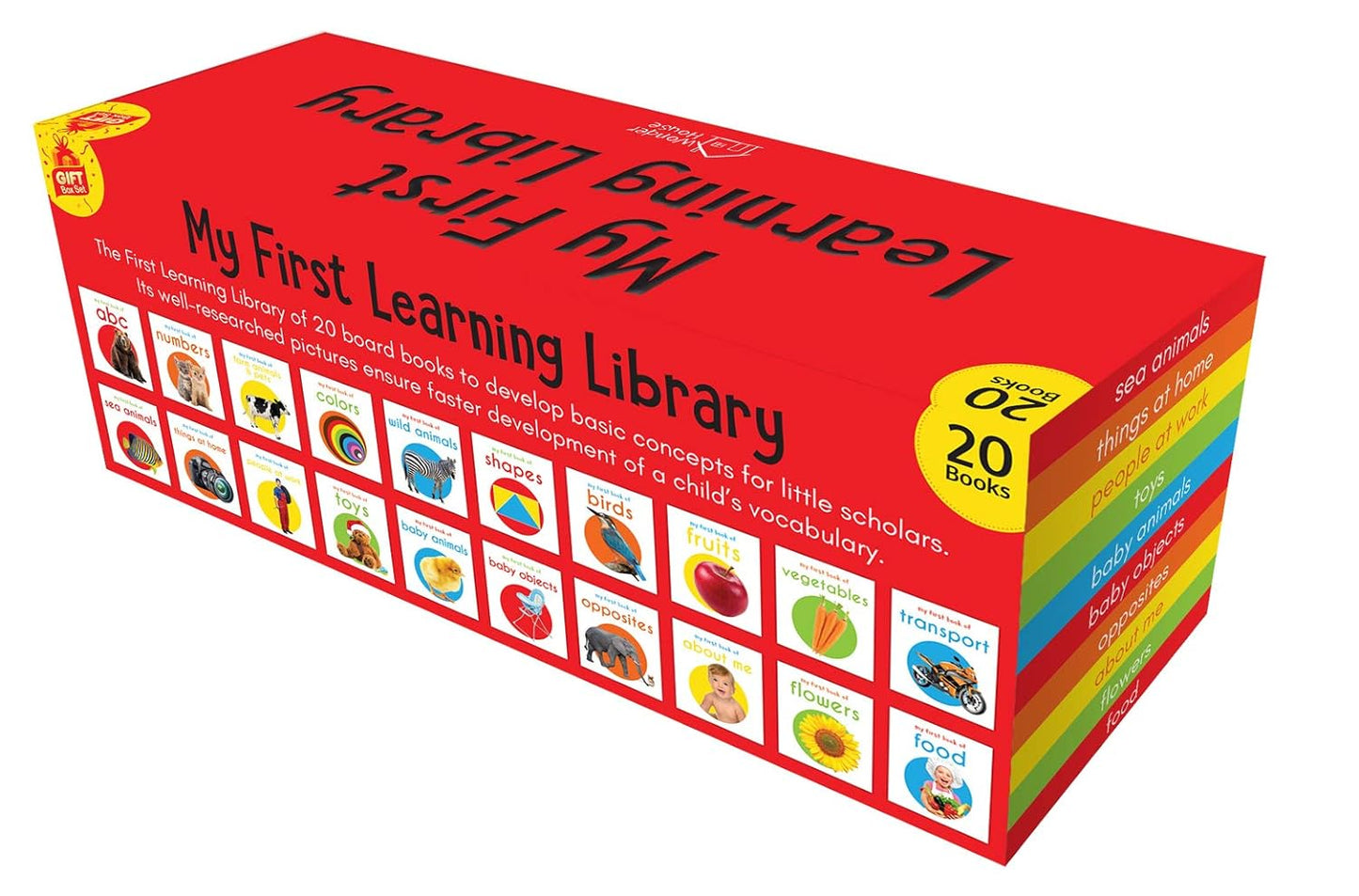 My First Complete Learning Library: Boxset of 20 Board Books Gift Set for Kids