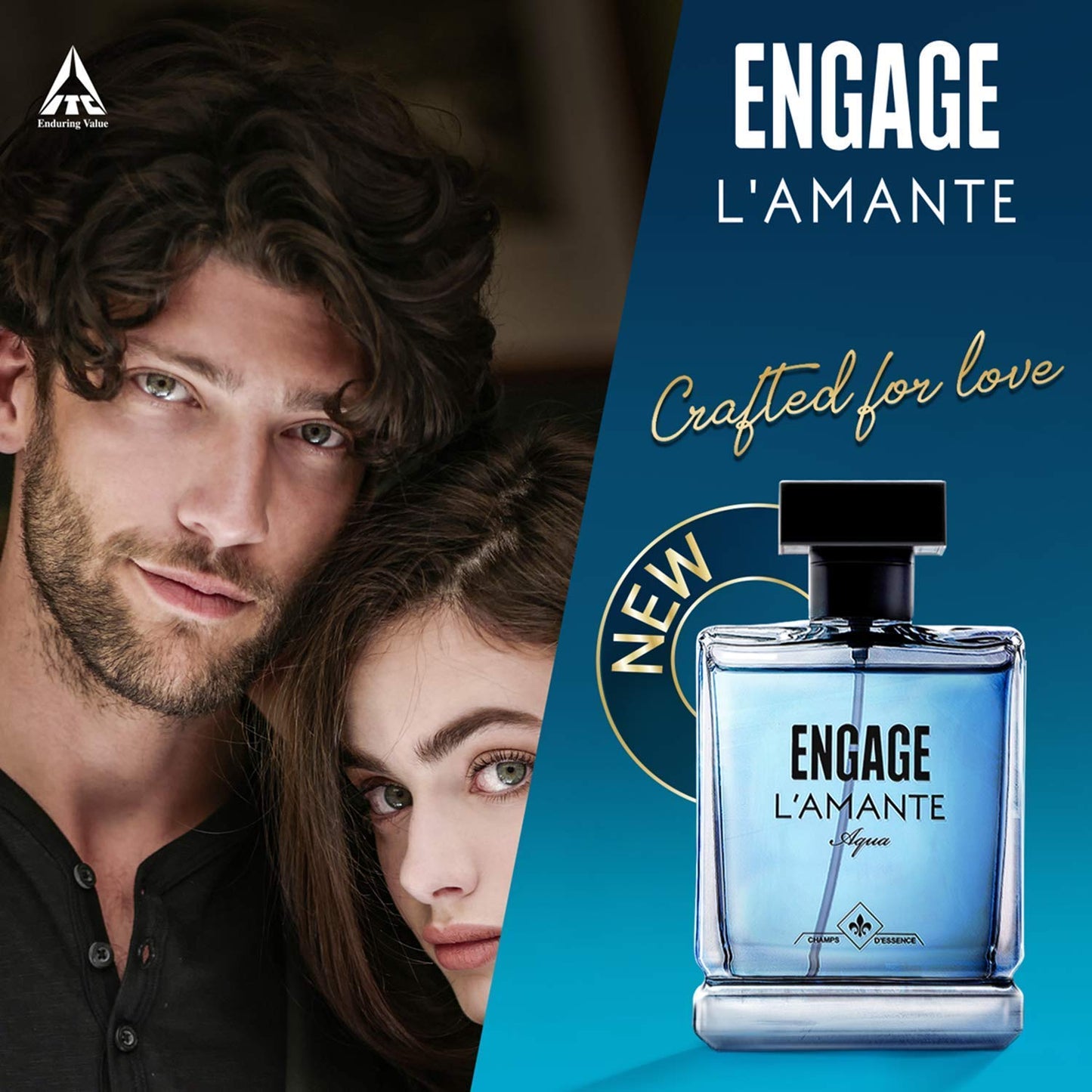 Engage L'amante Eau De Parfum for Men, Long Lasting and Premium, Skin Friendly, 100ml