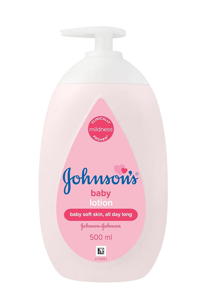 Johnson's Baby Lotion for New Born, 500ml & Johnson's Baby No More Tears Baby Shampoo 500ml