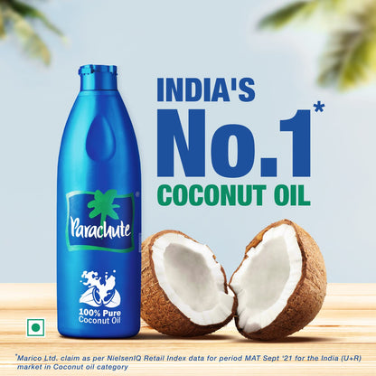Parachute Coconut Oil 600 ml - Bottle (Pack of 2)