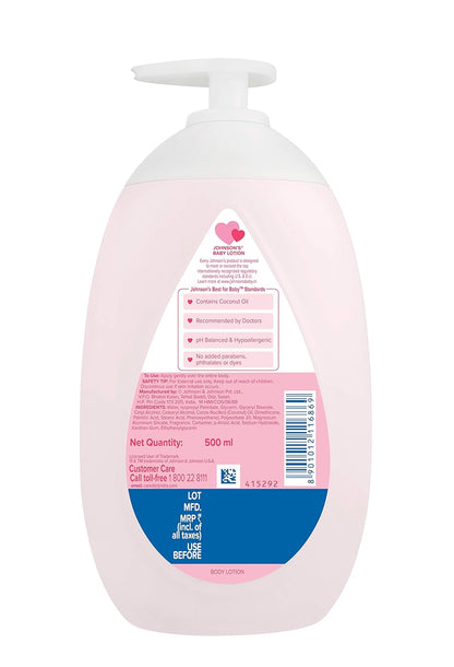 Johnson's Baby Lotion for New Born, 500ml & Johnson's Baby No More Tears Baby Shampoo 500ml