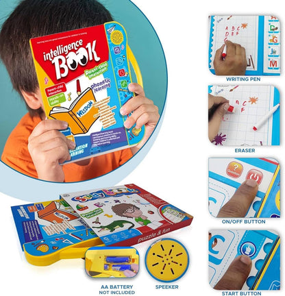 Intelligence Book | Interactive Book -Musical English Educational Phonetic Learning Book for 3 + Year Kids | Toddlers | Educational