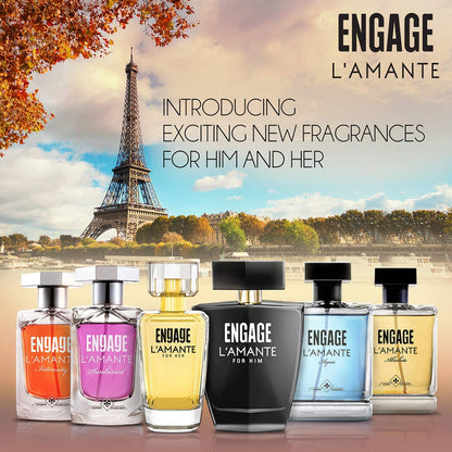 Engage L'amante Eau De Parfum for Men, Long Lasting and Premium, Skin Friendly, 100ml