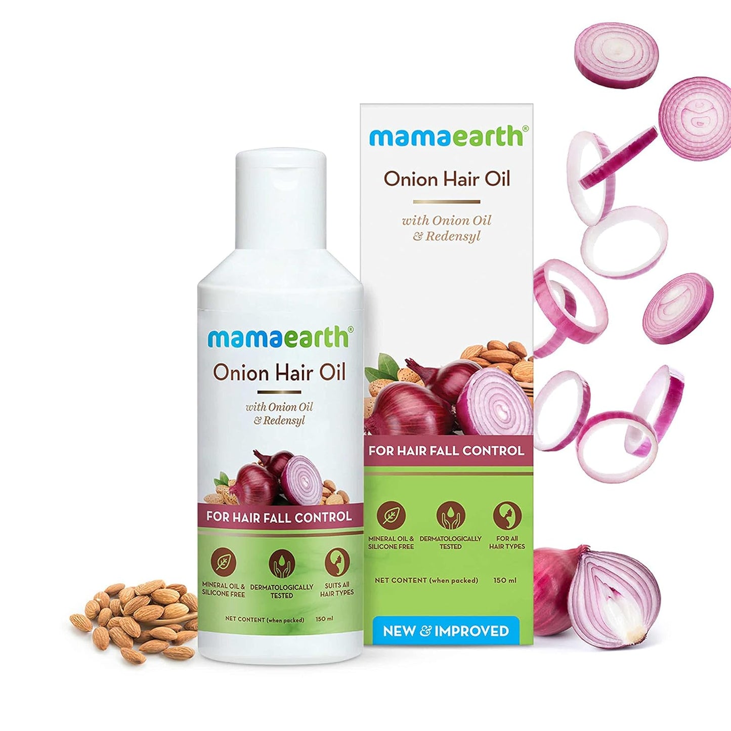 Mamaearth Onion Hair Oil with Onion & Redensyl for Hair Fall Control - 200 ml